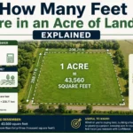 how many feet are in an acre of land