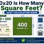 20x20 is how many square feet