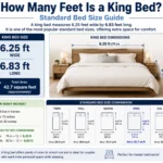 how many feet is a king bed