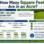 how many square feet are in an acre?