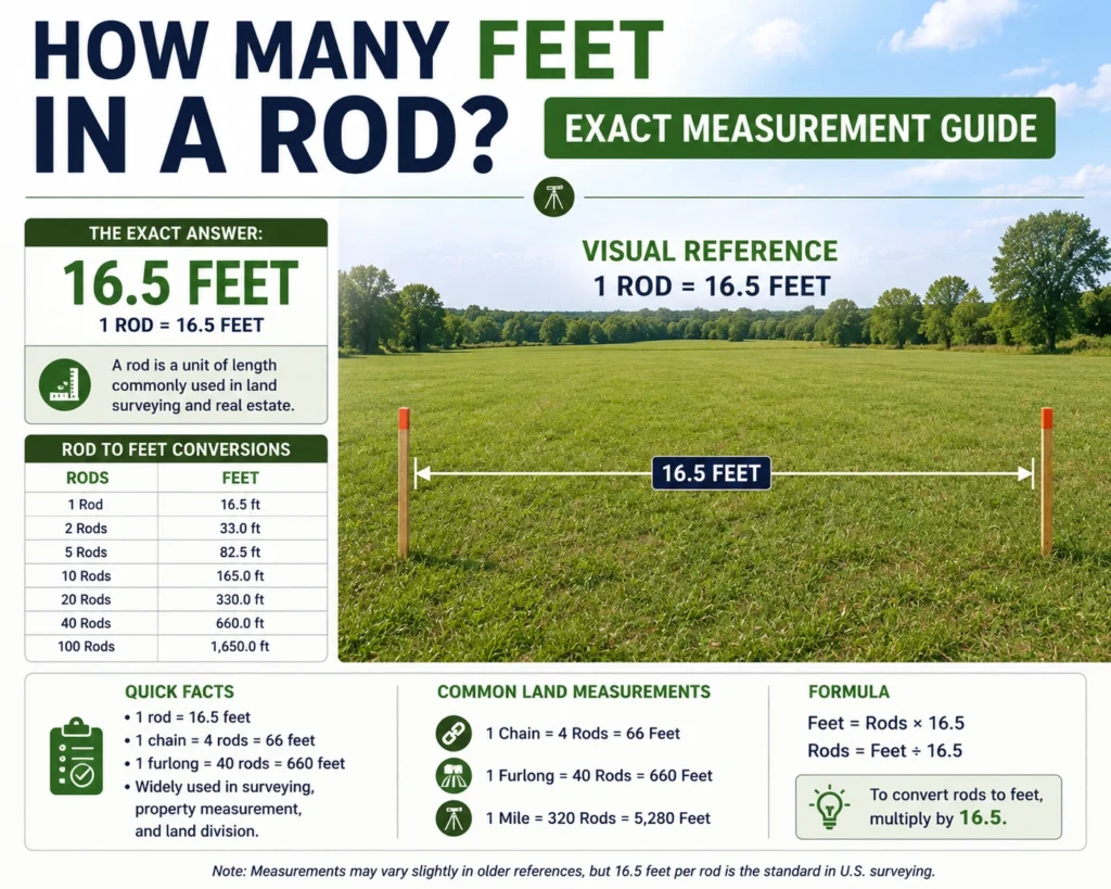 how many feet in a road