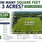 how many square feet is 3 acres