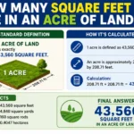 How Many Square Feet Are in an Acre of Land?