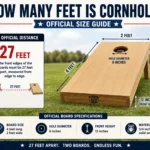 how many feet is cornhole