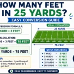how many feet in 25 yards