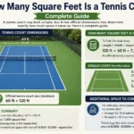 how many square feet is a tennis court