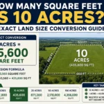 how many square feet is 10 acres