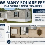 how many square feet is a single wide trailer