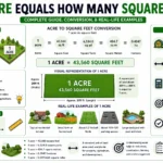 1 acre equals how many square feet