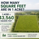 how many square feet are in 1 acre
