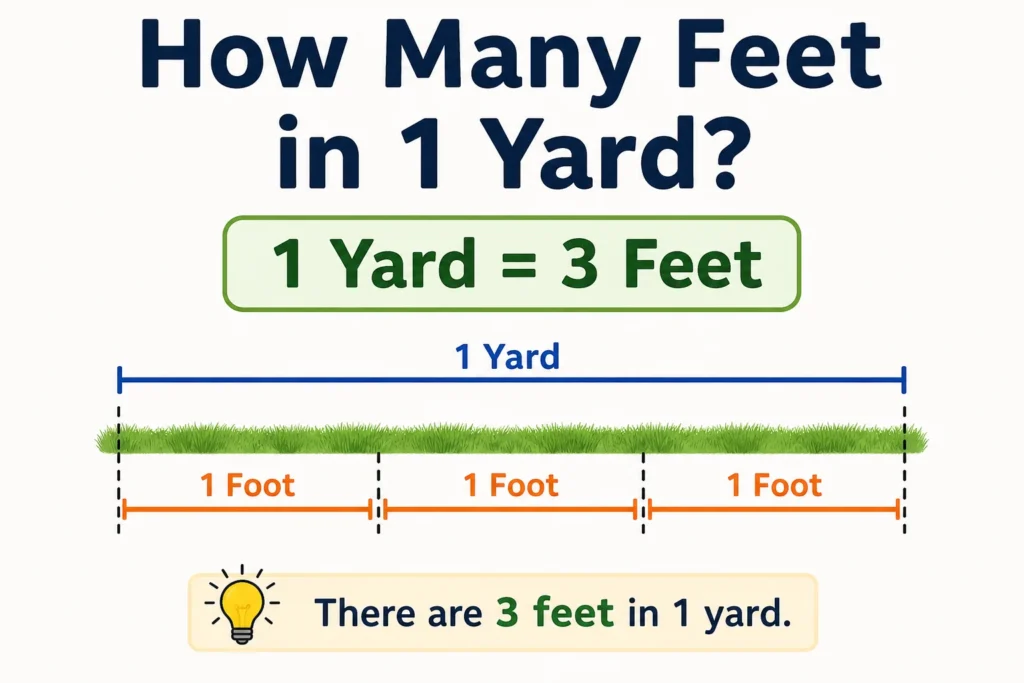 how many feet in 1 yard