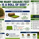how many square feet is a roll of sod