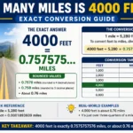 how many miles is 4000 feet