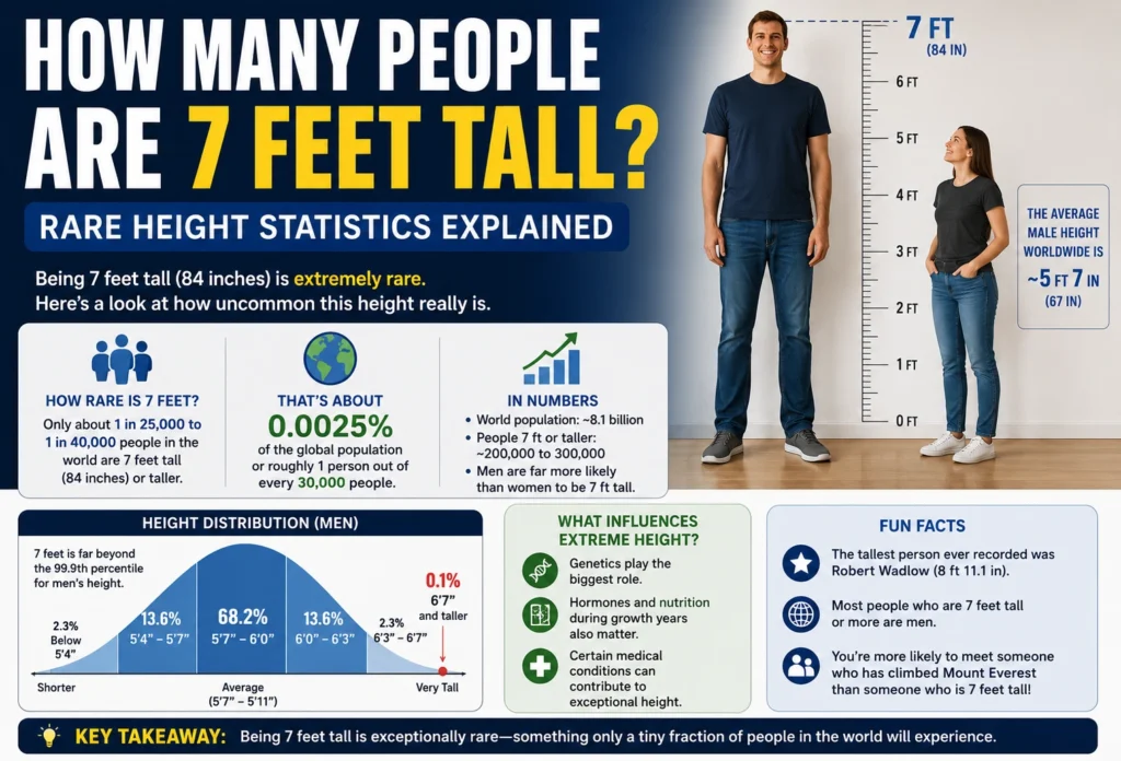 how many people are 7 feet tall