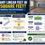 how many linear feet in 1300 square feet