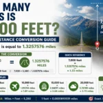 how many miles is 7000 feet