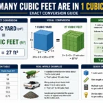 how many cubic feet are in 1 cubic yard