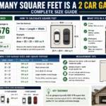 how many square feet in a 2 car garage