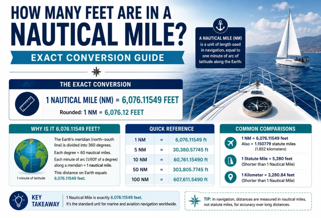 How Many Feet Are in a Nautical Mile