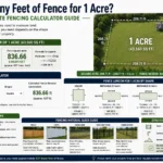 how many feet of fence for 1 acre