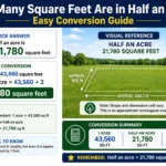How Many Square Feet Are in Half an Acre?