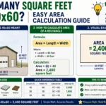 how many square feet is 40x60