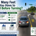 how many feet do you have to signal before turning