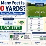 how many feet is 500 yards