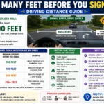 how many feet before you signal
