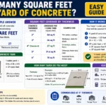 how many square feet is a yard of concrete