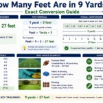 how many feet are in 9 yards