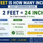 2 feet is how many inches