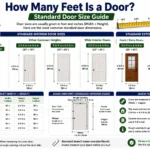 how many feet is a door