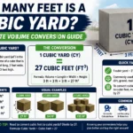 how many feet is a cubic yard