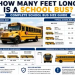 how many feet long is a school bus