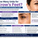how many units for crow's feet?