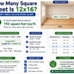 how many square feet is 12x16