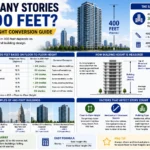 how many stories is 400 feet