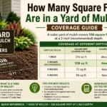 how many square feet are in a yard of mulch