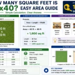 how many square feet is 40x40