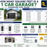 how many square feet is a 1 car garage