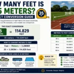 how many feet is 35 meters