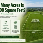 how many acres is 24000 square feet