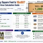 how many square feet is 16x80