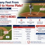 how many feet from mound to home plate