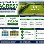 how many feet is in 10 acres