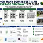 how many square feet is an average driveway