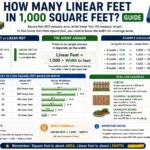 how many linear feet are in 1,000 square feet