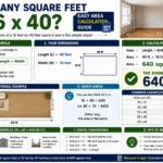 how many square feet is 16 x 40