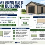 how many square feet is a 14x40 building